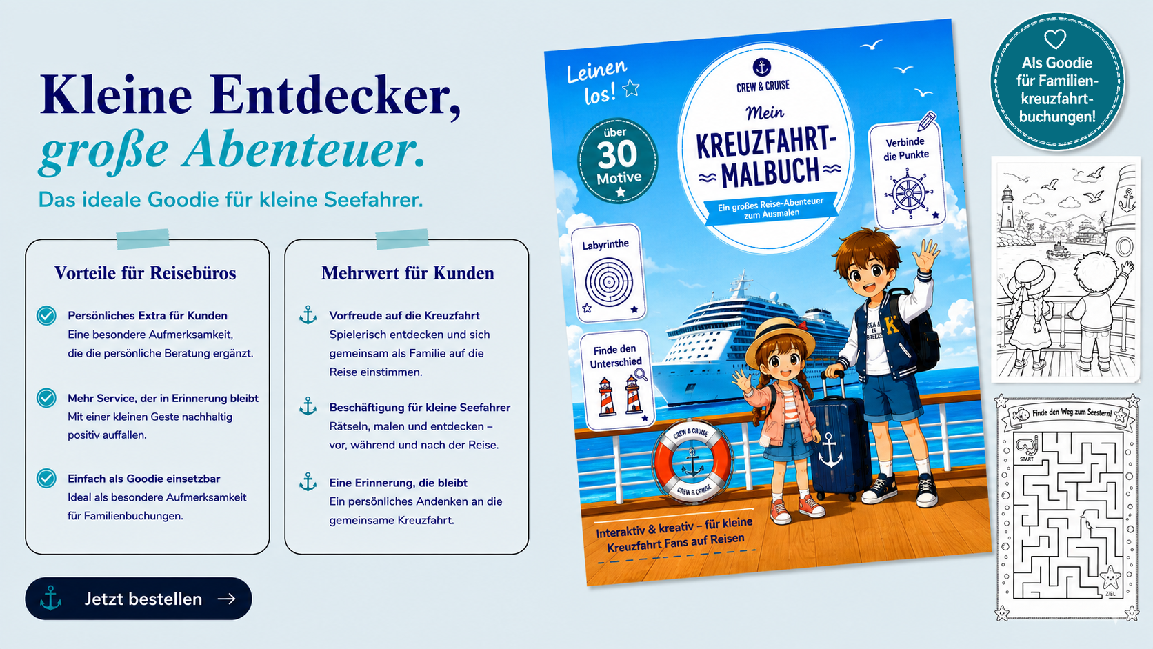 Das Kreuzfahrt-Malbuch für Kids